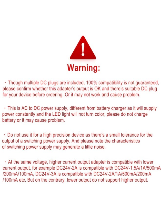 Fukukawa 24V 1A AC/DC Power Adapter Charger UK Plug for LED Strip, CCTV Camera, Router, Monitor, Speaker, Drifting Scooter - Image 5