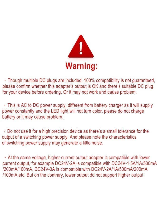 Fukukawa محول طاقة 24 فولت 1 أمبير AC/DC شاحن قابس UK مناسب لشرائط LED وكاميرات المراقبة والراوتر والسكوتر الكهربائي - Image 4
