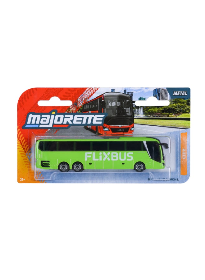 Majorette MAN Lion's Coach L FlixBus, Green, 13 cm Officially Licensed Diecast Bus with Freewheel, Suspension and Metal Body, Toy Coach for Kids Ages 3+ - Image 2