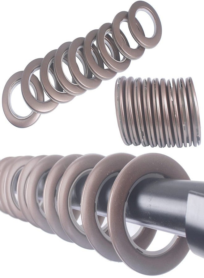 Mangood 32 Pack Curtain Grommet, Inner Diameter 1-9/16"(40mm) Curtain Eyelet Rings Roman Ring Grommet Curtains Grommets kit for Casement Eyelet Tool Accessory (Coffee) - Image 5