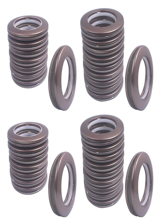 Mangood 32 Pack Curtain Grommet, Inner Diameter 1-9/16"(40mm) Curtain Eyelet Rings Roman Ring Grommet Curtains Grommets kit for Casement Eyelet Tool Accessory (Coffee) - Image 1