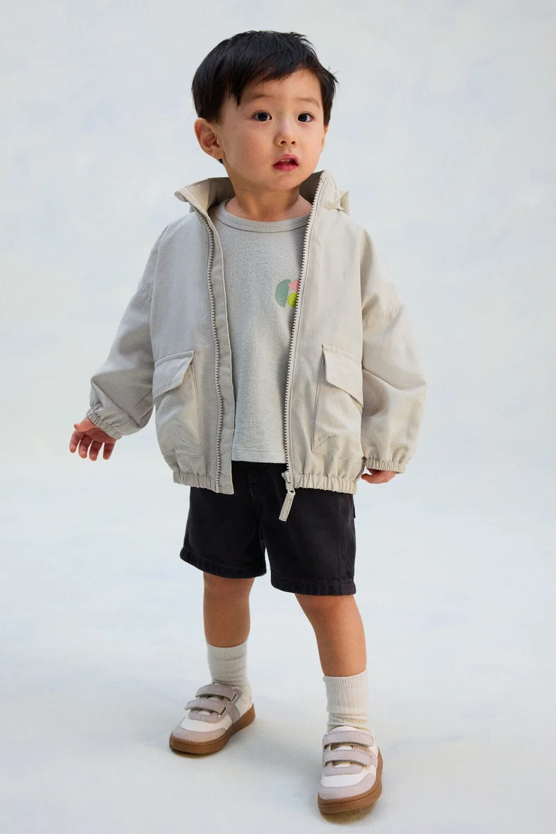 H&M Oversized linen-blend windbreaker