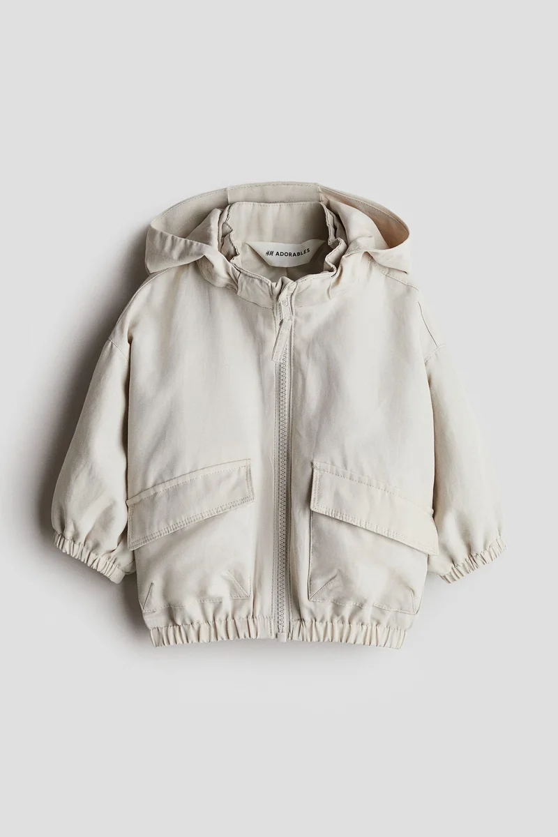 H&M Oversized linen-blend windbreaker