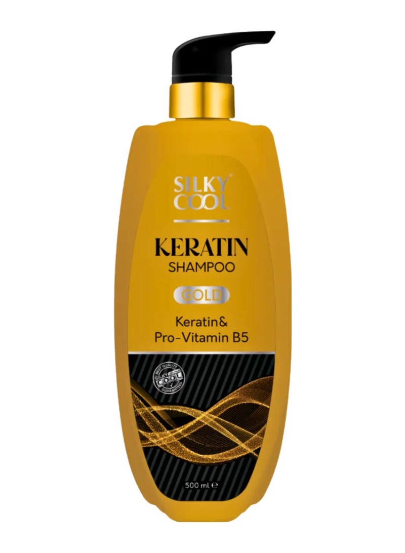 Gold Keratin & Pro-vitamin B5 Keratin Shampoo 500ML