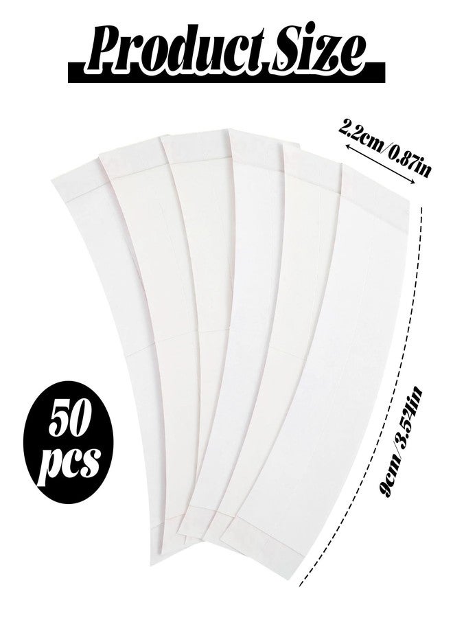 Molain 50Pcs Wig Tape Double Sided Ultra Hold Waterproof Lace Tape, Waterproof Lace Front Tape for Wigs Toupees Hair Extension Tapes Hairpiece - Image 2