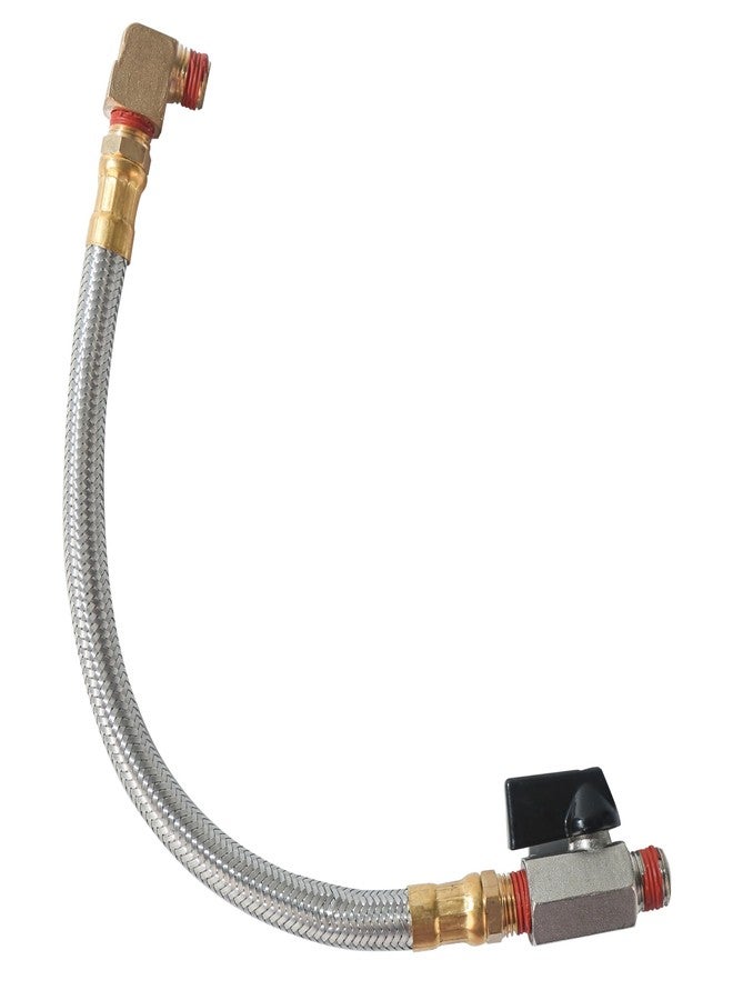 SUNROAD Extended Tank Drain Valve Assembly Kit for Air Compressor,SUNROAD Including 10 Inches Air Compressor Tank Drain Hose 1/4 inch NPT, 1/4" to 3/8" Brass Adapter & Routing Clamp - Image 5