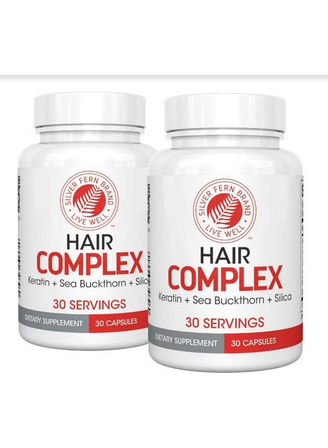 Silver Fern Hair Complex Hair Supplement For Promoting Healthy Hair - Each Bottle Contains 30 Days Of Powder Supply - 2 Bottles - Image 1