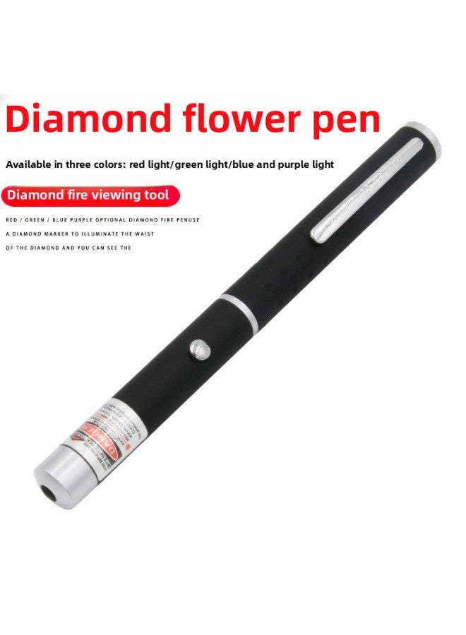 Jewelry Flashlight Diamond Fire Colored Pen Identification Jewelry Detection Tool Red Green Blue Purple Light Diamond Bare Stone Pen