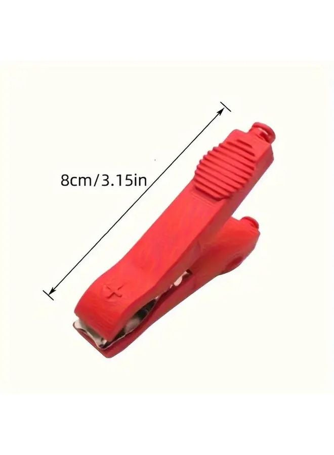 قطعتان من ملاقط التمساح المعزولة 35 أمبير لاختبار السيارات الكهربائية وتوصيل البطارية - Image 3