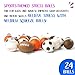 Neliblu Set of 24 Sports 25 Stress Balls Includes Soccer Ball Basketball Football Baseball Squeeze Balls for Stress Relief Party Favors Ball Games and Prizes Stocking Stuffers Bulk 2 Dozen - Image 4