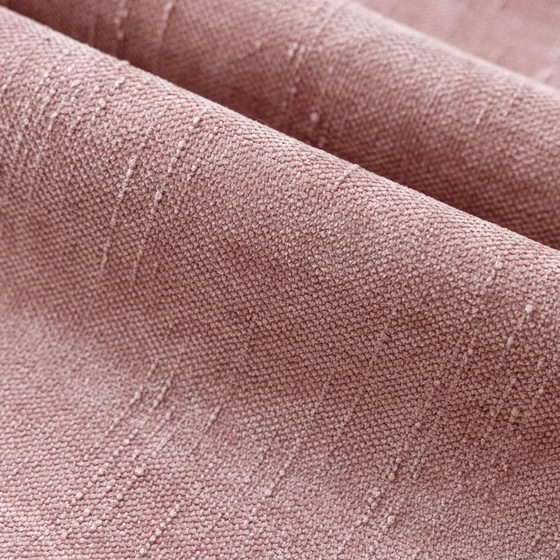 Foindtower Pack of 2 Textured Chenille Throw Decorative Pillow Covers Square Accent Solid Cushion Cover Neutral Farmhouse Lumbar Pillow Case for Couch Sofa Bedroom Living Room 12x20 Inch,Dusty Rose - Image 2