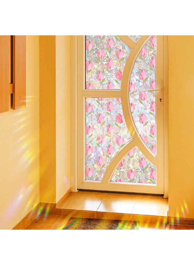 1pcs Non-Adhesive Window Privacy Film, Creative Pattern Static Cling Stickers, Decorative Window Clings，Suitable For Bathrooms And Rooms - Image 3