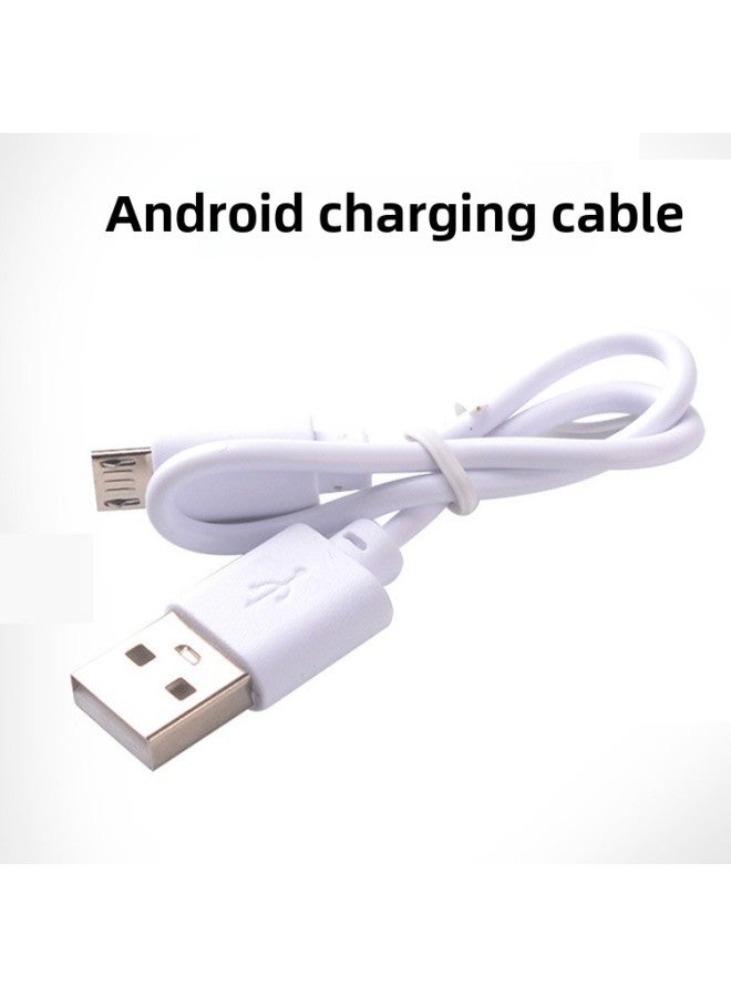Usb Charging Cable Mico5p Android V8 For Keyboard And Mouse Led Lights Headphones Fan Speaker With Cable-Color:30cm White Micro 5p (Android Interface) 2A Current Charging Line - Image 1