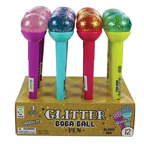 Geddes Raymond Geddes Glitter Boba Squishy Top Pen (Pack of 12) - Image 2