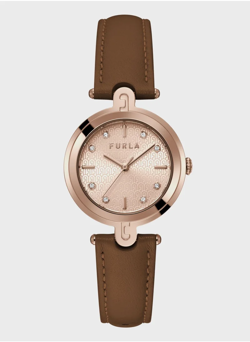 Furla Furla Leather Strap Analog Watch