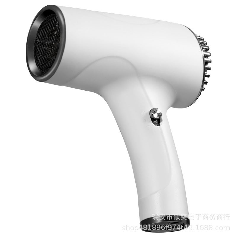 general Wireless portable hair dryer high-power household quick-drying hair dryer negative ion hair care cooling and heating hair dryer White
