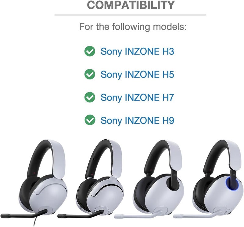 Voarmaks غطاء عصابة الرأس INZONE H9 H7 المتوافق مع سماعات سوني للألعاب INZONE H3، H5، H7، H9 - حماية بشريط العصابة، وسادة عصابة رأس بديلة، خيارات ألوان متعددة - Image 4