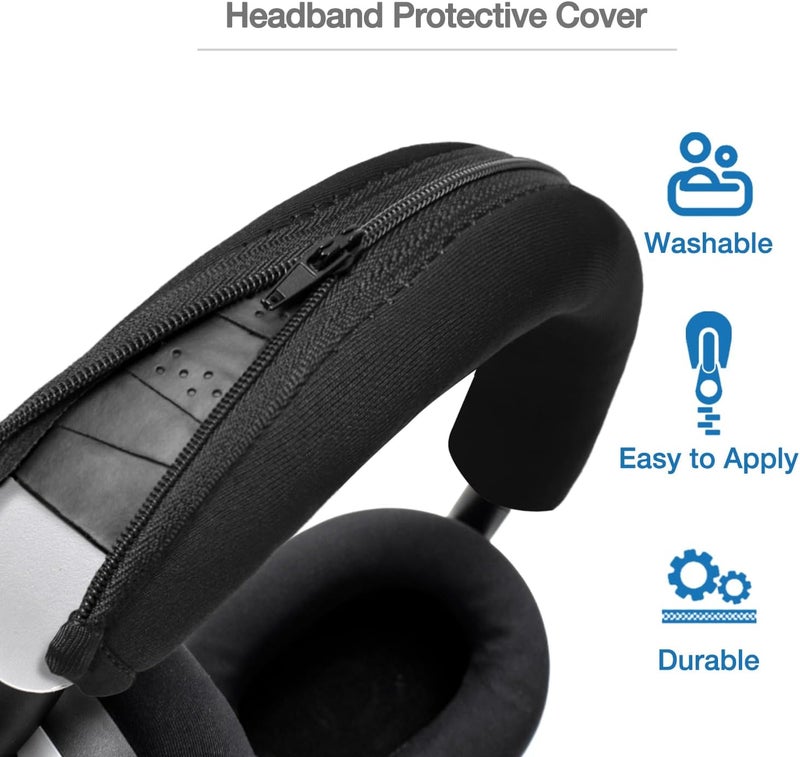Voarmaks غطاء عصابة الرأس INZONE H9 H7 المتوافق مع سماعات سوني للألعاب INZONE H3، H5، H7، H9 - حماية بشريط العصابة، وسادة عصابة رأس بديلة، خيارات ألوان متعددة - Image 3
