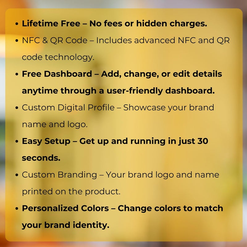 Tinydabba Custom Combo Review card | NFC & QR Enabled | Gooogle, Facebook, Instagram, X, WhatsApp, YouTube | Your own logo, Brand Name & Brand Colour | All In One Card - Image 5