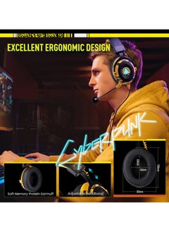 EKSA EKSA E900 Pro USB Gaming Headset for PC , Computer Headset with Detachable Noise Cancelling Mic, 7.1 Surround Sound, 50MM Driver  - Image 3