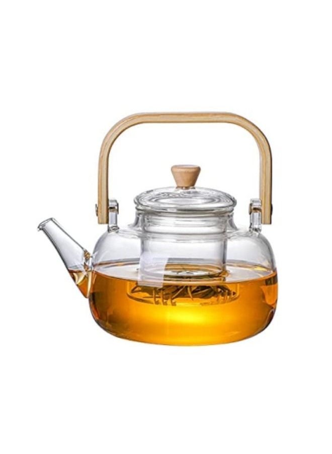 Glass Teapot With Glass Infuser 900ml/30oz Teapot With Strainer For Loose Tea, Stovetop Safe Tea Kettle - pzsku/Z07D09E211C96F0B83C9CZ/45/_/1680494217/aedb42cb-ff5d-4398-b05a-ed1dc1788beb