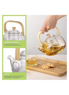 GGEROU Glass Teapot With Glass Infuser 900ml/30oz Teapot With Strainer For Loose Tea, Stovetop Safe Tea Kettle  - Image 5