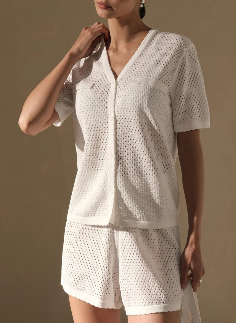 Lichi Knitted jersey shorts