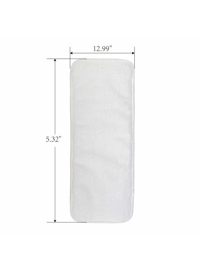 ALVA BABY 12pcs Microfiber Inserts,Soft Cloth Diaper Liner,3-Layer Absorbent Inserts,Reusable Liners for Baby Cloth Diapers 12T - Image 2