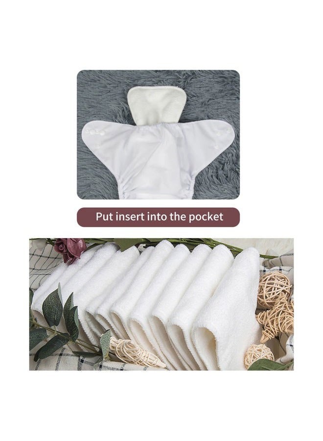ALVA BABY 12pcs Microfiber Inserts,Soft Cloth Diaper Liner,3-Layer Absorbent Inserts,Reusable Liners for Baby Cloth Diapers 12T - Image 4