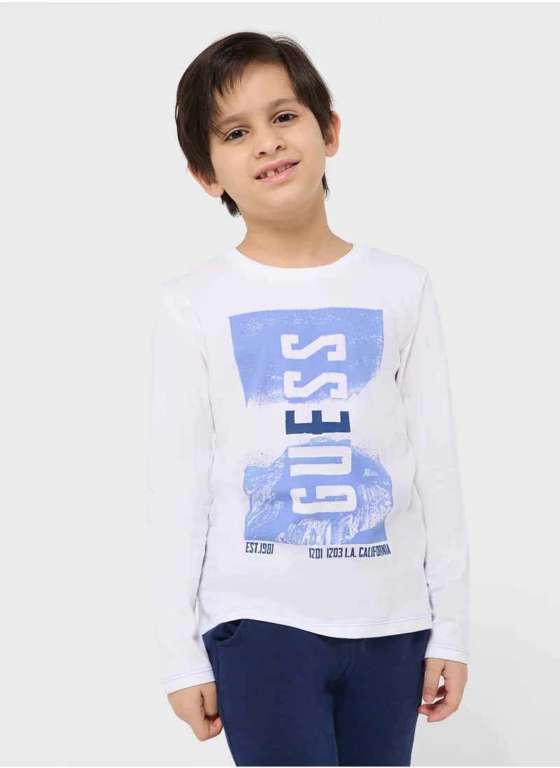 GUESS Kids  Graphic Print T-Shirt