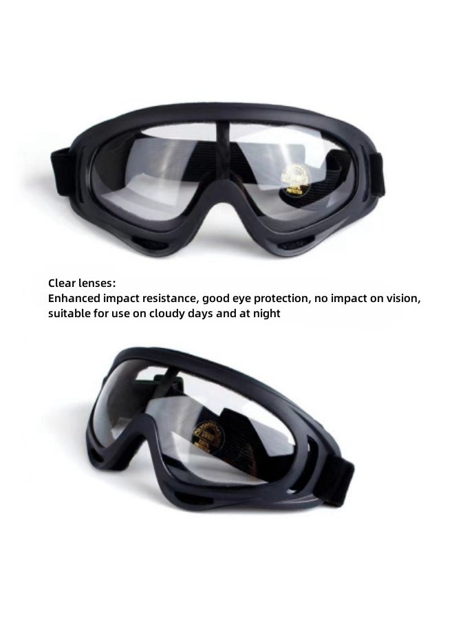 OBAOLAY Anti-Wind And Sand Goggles Cycling Goggles  Ski Goggles Outdoor Protective Glasses Full Rim Safety Goggles  - Image 2