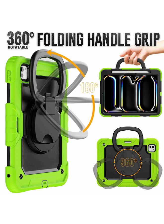 Zaboon Case For iPad Pro 11 2024 Handle Silicone Hydric PC Tablet Case with Shoulder Strap - Image 3