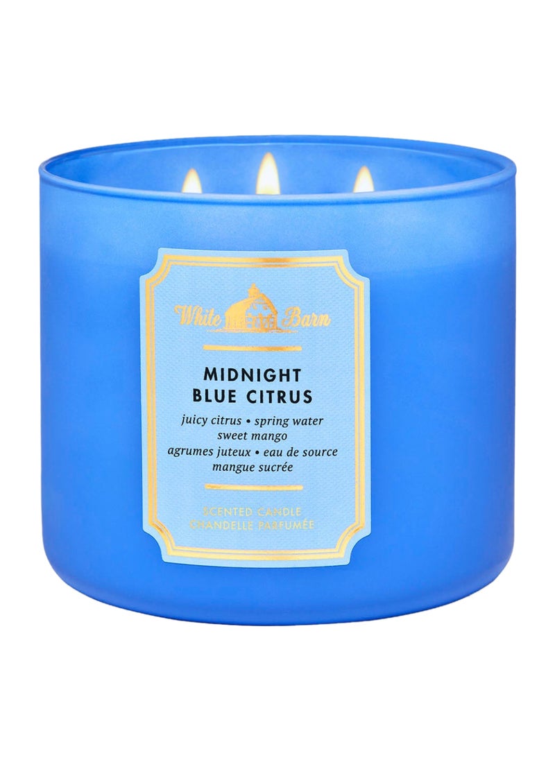Bath & Body Works Midnight Blue Citrus 3-Wick Candle 
