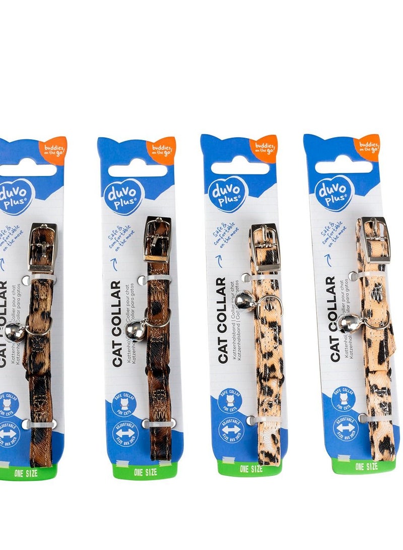 duvo Plus Leopard Collar Mixed Colors For Cats - Image 1