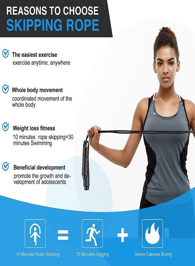 Redify Skipping Rope Men and women and Children Exercise Rope for Exercise Workout & Weight LossTangle Free Jumping Rope for Kids Polyvinyl Chloride rope - Image 5