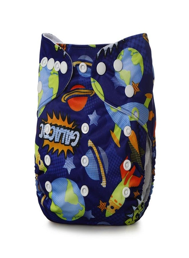 MOPPETS Baby Reusable washable Pocket Cloth Diaper with 4 Layer Microfiber Nappy Inserts (PACK OF 3 (COMBO-1)) - Image 4