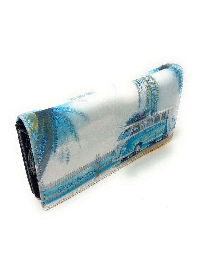 Shag Wear Vw Van Surfin Usa Road Trip Wallet For Women 7  - Image 2