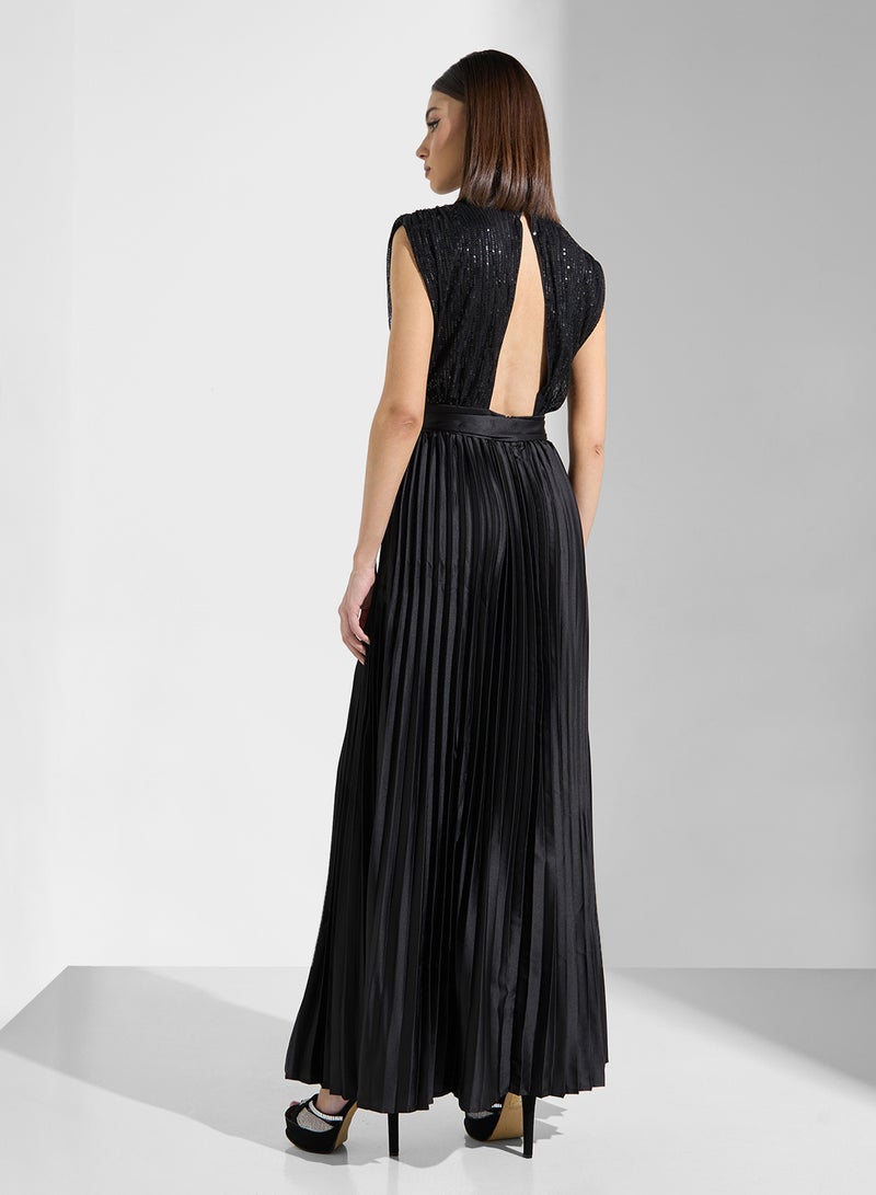 Ella Limited Edition Sequin Pleated Gown Dress - Image 2