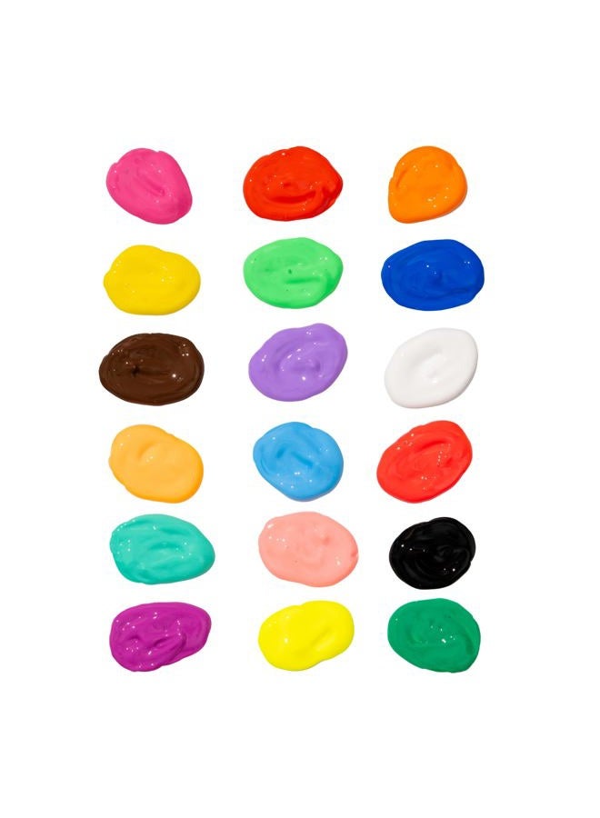 Tulip I Love To Create Dimensional Fabric Paint Set .75oz 20/Pkg-Rainbow & Neon - Image 3
