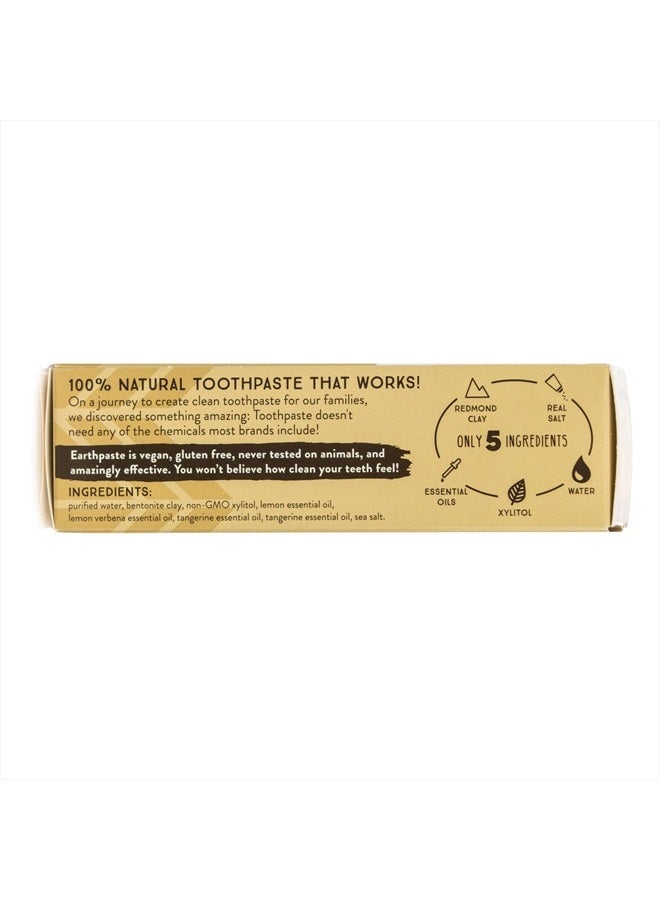 Redmond Earthpaste - Natural Non-Flouride Toothpaste, LemonTwist, 4 Ounce Tube (12 Pack) - Image 1