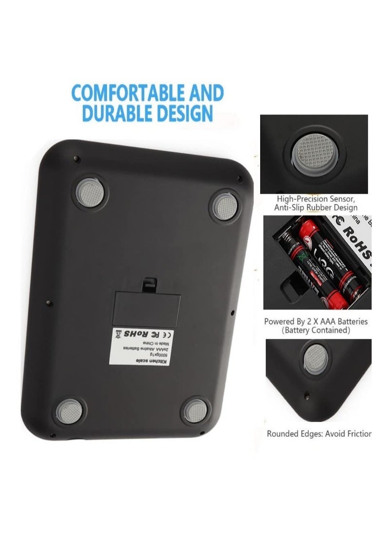 PENG GENERAL Digital Kitchen Food Scale 15kg Black 16.5X1.9X22.5 centimetres  - Image 5