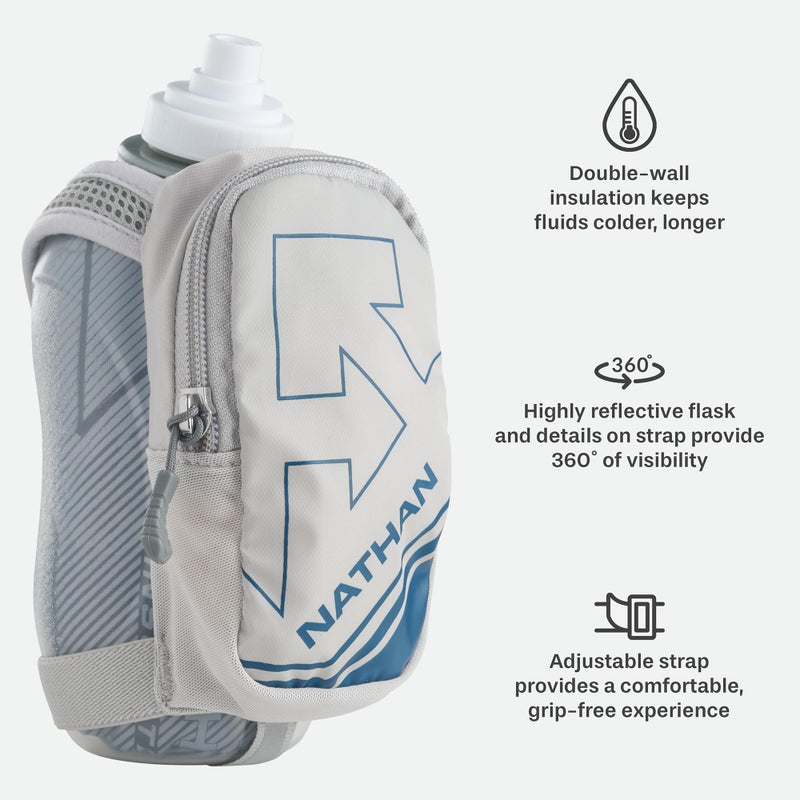Nathan SpeedDraw Plus Insulated Handheld Water Bottle â€“ Grip-Free Running Flask for Runners, Hiking, and Sports - Image 3