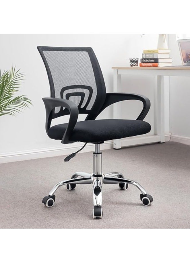 Generic Office Chair Ergonomic Computer Chair Height Adjustable Desk Chair with Lumbar Support Backrest Comfortable Rotating Chair for Home Office  - Image 2