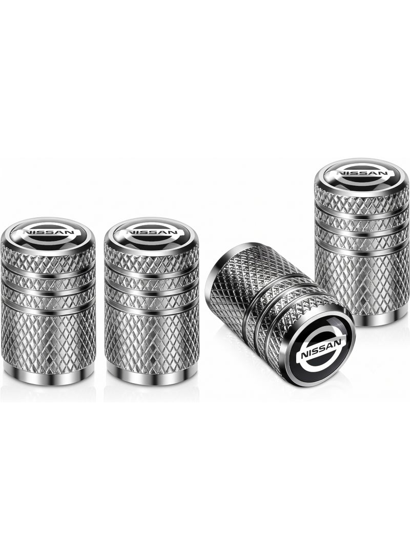 Car Valve Cap Decorative Dustproof Tire Valve Stem Caps (4pcs) Accessories For Nissan Altima X-trail Qashqai Note Juke Patrol - Image 1