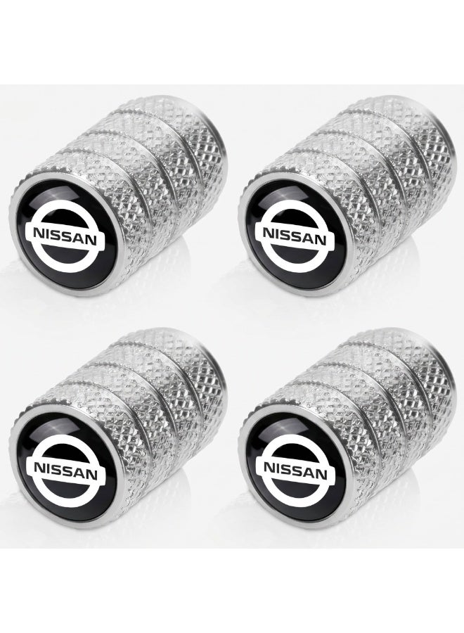 Car Valve Cap Decorative Dustproof Tire Valve Stem Caps (4pcs) Accessories For Nissan Altima X-trail Qashqai Note Juke Patrol - Image 2