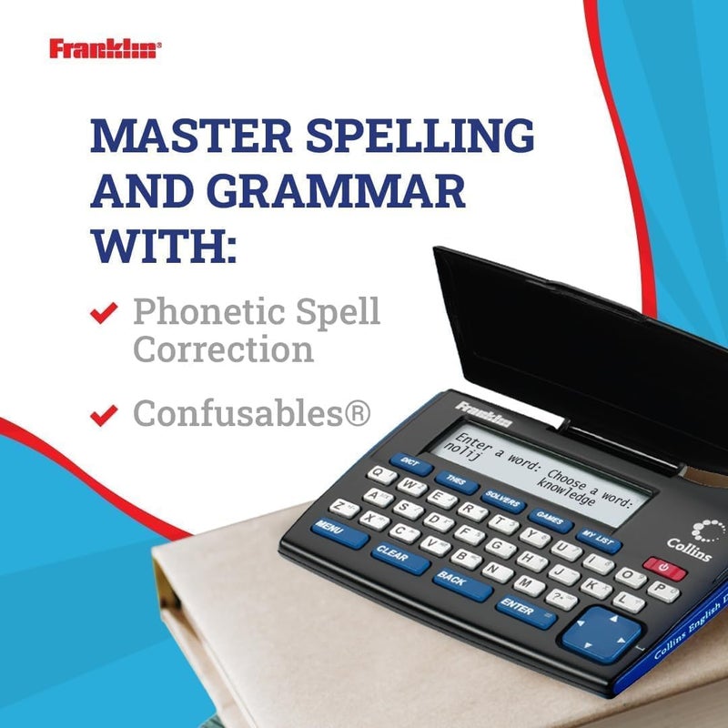 Franklin قاموس كولينز الإنجليزي - إصدار إلكتروني، رفيق لغتك مع قاموس مرادفات، ألعاب ومحولات - قاموس مع مرادفات وأضداد - Image 3