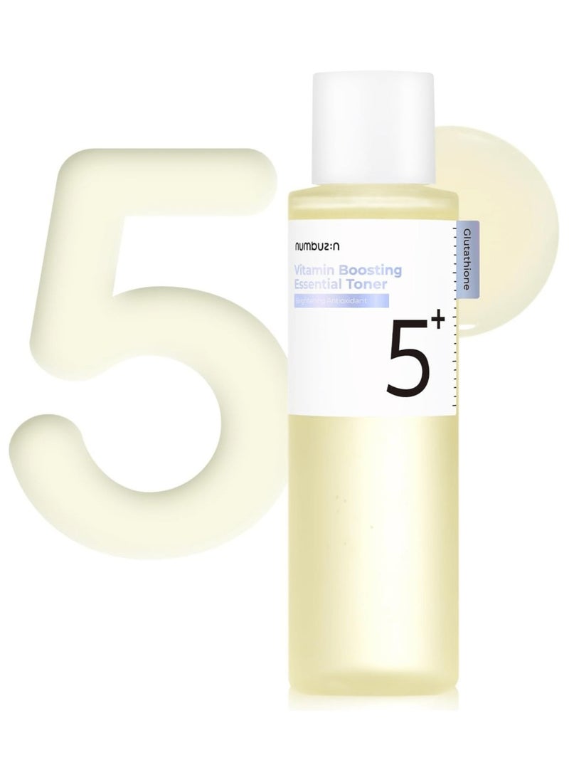 numbuzin Numbuzin No.5+ Vitamin Boosting Essential Toner - Niacinamide-Powered Toner for Hyperpigmentation Brightening, Antioxidant Protection, and Gentle Care 200ml  - Image 1
