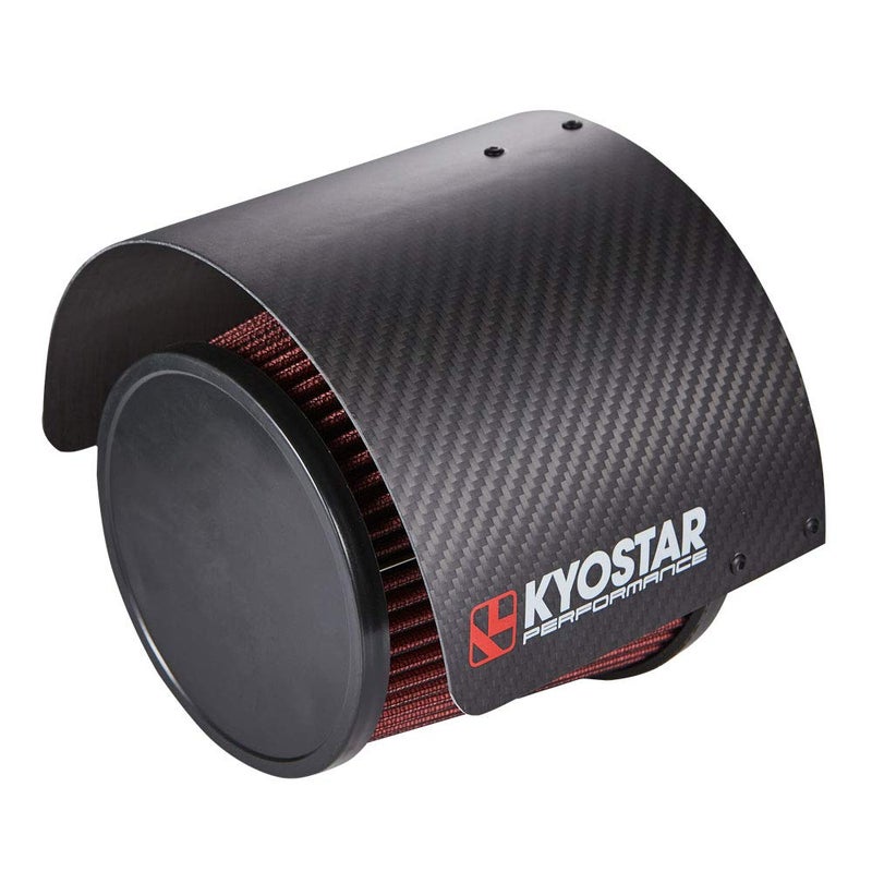 Kyostar 100% Real Carbon fiber Air Filter Heat Shield Cover Universal Air Intake Filter Cover for 2.5-3.5"" Cone Filter - Image 1