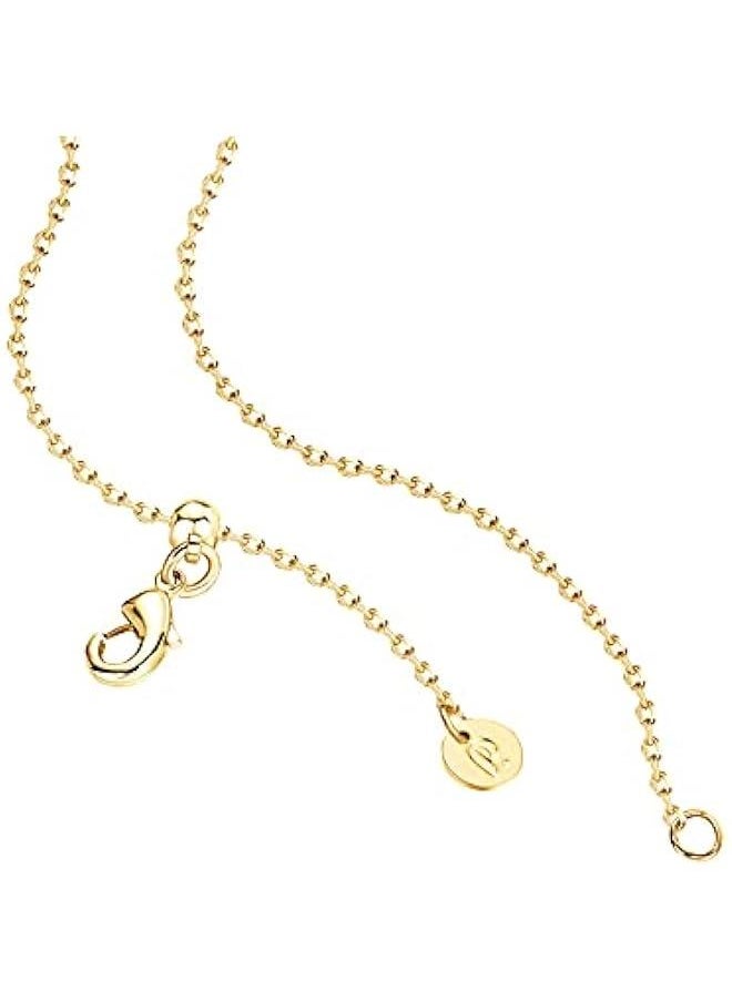 PAVOI - 14K Gold Plated Station Necklace - Simulated Diamond BTY Layering Necklaces - Womens CZ Chain - Image 1