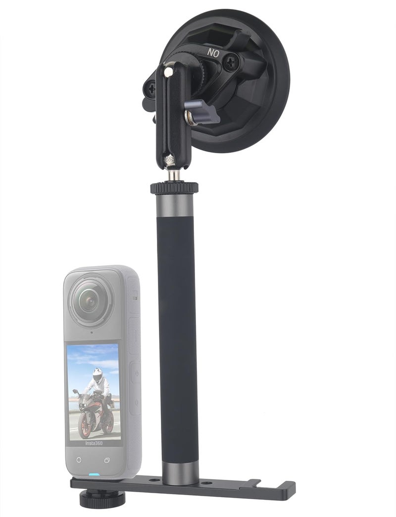 Rigdance 1/4" Thread Extension Aluminium Rod Mount, Camera Extension Rod for Dash Cam, Action Cameras, 15cm/5.9 inch Long with 1/4" Male Female Thread - Image 5